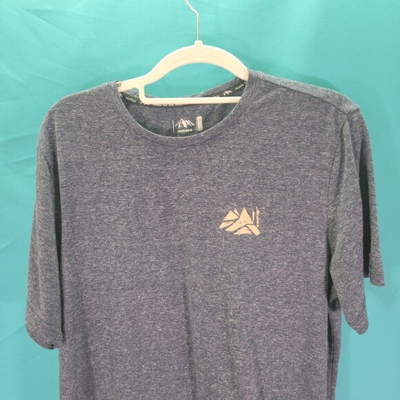 Maloja Heather Blue M T-Shirt With Mountain Design - Picture 4 of 9